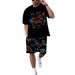Men's Gamer Graphic T-Shirt And Shorts 2-Piece Set Casual Summer Outfit Polyester Comfort Versatile Summer Wear_viptrois.com