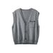 Nordmann APO Men's Clothing|Cross-Border Sweater Men And Women Autumn Winter Korean Style Loose V-Neck Knitted Cardigan Vest_viptrois.com