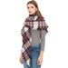 Unisex Bristle square folio shawl plaid tote scarf for women_viptrois.com