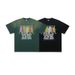 American Style Trendy T-Shirt Unisex High Street Printed Washed Vintage Cotton Short Sleeve_viptrois.com