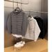 Stylish Lightweight Puffer Jacket For Men – Slim-Fit Hooded Coat With Color Blocking (Black/Grey)_viptrois.com