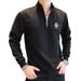 European Style Sweatshirt Trendy Ins Fashion Printed 2023 Autumn New Loose Handsome Half-Zip Pullover Men's Clothing_viptrois.com