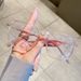 Anti-Blue Light Plain For Women, Large Frame, High Appearance, Slimming, Natural Look, Photochromic, Prescription_viptrois.com