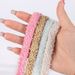 Lovely Snowflake Velvet Color Extended Shoelaces Flat Rope Plush Shoelaces_viptrois.com