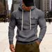 Men's Clothing Autumn And Winter Heavyweight Men's Loose Outdoor Sports Plus Velvet Hooded Multi Pocket Casual Workwear Sweatshirt Men_viptrois.com