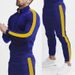Men's Colorblock Hoodie & Jogger Set – Streetwear Athleisure (M-3XL, 65% Polyester, Unisex Oversized Fit)_viptrois.com