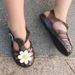 New girls little Daisy flower children's shoes Jelly Princess Bao head baby Roman shoes_viptrois.com