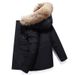 New Year Non-Closing Fake Fur Collar Down Jacket For Men And Women Couples Korean Parka Running Men's Workwear Thickened_viptrois.com