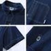 Men's Clothing Washed Pocket Workwear Short Sleeved Denim Shirt Men's And Women's Loose Half Sleeved Shirt Trend_viptrois.com