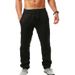 Men's Clothing summer men's hip hop breathable cotton and linen loose casual sports trousers_viptrois.com