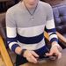 1 2019 Autumn Winter Men's Sweater Knitted Pullover Korean Style Slim Fit Round Neck Youth Dropshipping Foreign Trade_viptrois.com