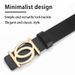 2025 New Women's Belt, Fashionable Belt With Gold Buckle, Leisure, Personalizable, Double Round Button, PU Leather Belt, Paired With Jeans_viptrois.com