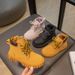 Children's Mid-help Martin Boots Autumn 2024 New Soft-soled British-style Fashion Mid-size Children's Sports Casual Trendy Boots_viptrois.com
