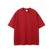 Auspicious Snake Zodiac Printed Men's Short-sleeved T-shirt Red Festive Pure Cotton Men's T_viptrois.com