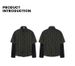 Vintage Personality Ins2025 Spring New American Retro Loose Heavy Industry Striped Fake Two-piece Long-sleeved Shirt_viptrois.com