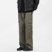 Men's Cotton Cargo Pants – Relaxed Fit Straight-Leg Workwear Trousers (Multi-Pocket, Adjustable Belt, Classic Khaki/Black)_viptrois.com