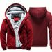 Oversized Hoodie With Hooded Zipper Cardigan, Winter Camouflage Men's Clothing, Solid Color, Arm And Fleece Thick Coat 803_viptrois.com