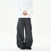 Deconstructed Cargo Pants – Unisex Relaxed Fit Patchwork Workwear Trousers With Straight Leg & Retro Styling_viptrois.com