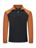 Performance Zip-Neck Training Tee – Moisture-Wicking Athletic Top For Men & Women (White, Heather Grey, Khaki, Orange)_viptrois.com