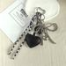 Personalized PU Leather Love Keychain Women's Bag Pendant Creative School Bag Keychain Pendant Accessories_viptrois.com
