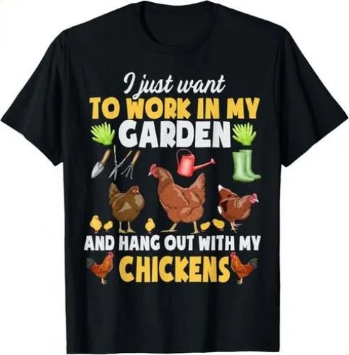 2026 T-shirtchicken Animal Farm Garden For Farmer Gardening Unise_viptrois.com