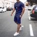 Men's Clothing Casual Sports Suit Short-Sleeved Shorts_viptrois.com
