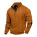 Men's Jacquard Knit Pullover – Winter-Ready Stand Collar Sweatshirt (S-Xxxl, 15 Colors) | Outdoor & Casual Streetwear_viptrois.com