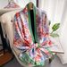 Spring and Summer Korean Edition Simulated Silk Satin Face Thin Scarf, Air-conditioned Shawl, Beach Scarf, Seaside_viptrois.com
