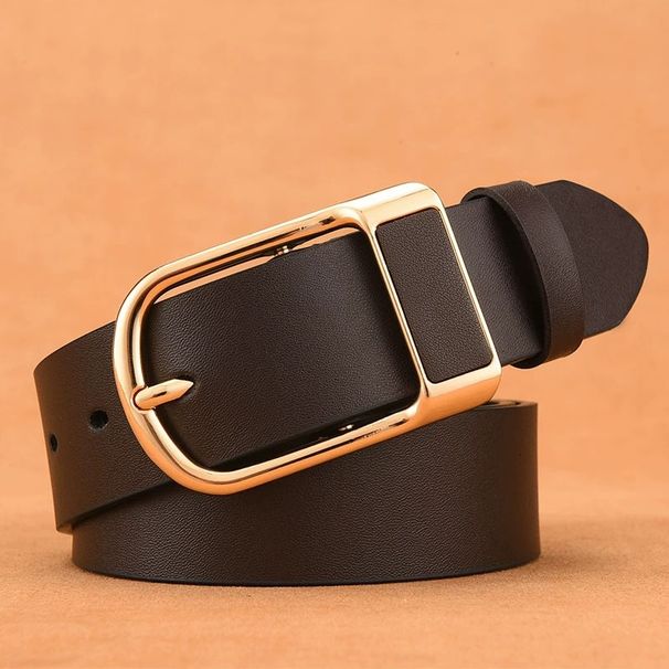 Unisex Men's belt casual pin buckle belt Retro trend denim soft leather men's belt_viptrois.com