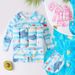Mother & Kids Children's Buoyancy Swimsuit Girls Boys Girls Cute Baby Long Sleeved Sun Protection One Piece Surfing Floating Vest Swimsuit_viptrois.com