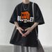 American Pure Cotton For Men In Summer, Loose Brand, Couple's Outfit, Five Inch Sleeves, Large Size, Cool And Trendy_viptrois.com