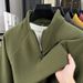 Men's Clothing Long Sleeved Base Layer Shirt Thermal Lining Long Sleeve Base Layer – Self-Heating Polyester Zip-Up With Business Casual Versatility_viptrois.com