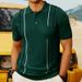 2025d Clothing Summer New Casual Knit Men's Short Sleeve Thin Business Polo Shirt SY0183_viptrois.com