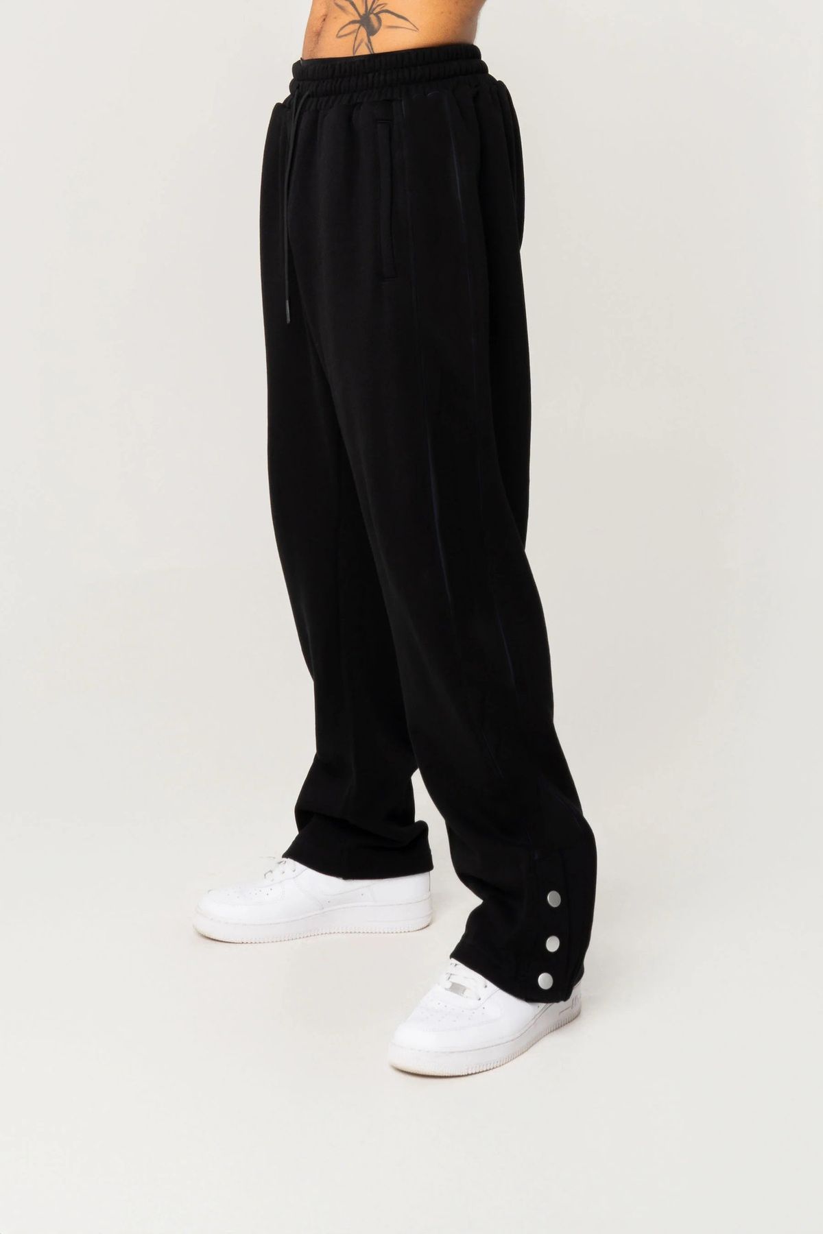 Men's Clothing Loose Casual Trousers Autumn And Winter Cotton Solid Color Fashion Street Trend Pants Drawstring Confinement Trousers_viptrois.com