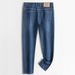 Spring And Autumn Men's Slightly Stretchy Jeans Middle-aged New Outdoor Mid-waist Business Solid Color Long Pants Casual_viptrois.com