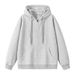 Men's Clothing Couple Heavy Cardigan Solid Color Tops Trendy Brand Hooded Sweater Jacket Men_viptrois.com