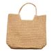 Women's Handle Bags Woven Straw Bag, Women's Large-capacity Single-shoulder Bag, Simple Commuting Beach Bag_viptrois.com