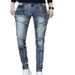 Men's clothing in stock 2024 ashion brand jeans straight men's slim trousers trendy youth mid-waist pants_viptrois.com