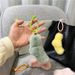 Bag Charm Twist Knot Pendant Cute Girl Candy Color Plush Car Key Chain Bag Pendant Mobile Phone Case Accessories Gift_viptrois.com