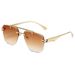 Women's Frameless Sunglasses - UV400 Protection & Stylish Driving Shades (Trendy High-End Design)_viptrois.com