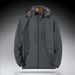 Men's Clothing Lightweight Hooded Windbreaker Jacket – Outdoor Sports & Casual Wear, Durable Polyester, Breathable & Stylish (Khaki, Gray, Black)_viptrois.com
