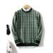 Loom 2024 Autumn Winter New Men's Clothing Houndstooth Knitted Casual Wool European American Plus Size Sweater_viptrois.com