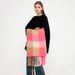 Scarves New Winter Plaid Tassel Scarf Women's Cashmere Wool Warm Long Neck Shawl_viptrois.com