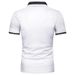 2022 Cross-border Europe, America Spring And Summer Golf Casual Business Men's POLO Shirt Button Color Matching Men's Polo Shirt T-shirt_viptrois.com