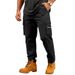 Men's High Street Hip Hop Slim Fit Cargo Pants Spring Autumn American Style Loose Casual Multi Pocket Long Trousers European Size_viptrois.com