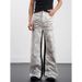 Men's Clothing High Street Style Distressed Denim Jeans Wide Leg Floor Length Slightly Flared Slimming Clean Fit Trendy Niche Design For Men And Women_viptrois.com