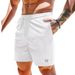 Men's Clothing Solid Color Lace Up Sports Pants Corduroy Simple Five Point Shorts Men's Shorts Casual Pants_viptrois.com