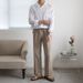 Men's Clothing Linen Nine Point Pants Trendy Loose Wide Leg Trousers Trendy Summer Thin Cotton And Linen Casual Pants_viptrois.com