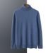 Men's Premium Cashmere Sweater – Classic High Neck Loose Fit Pullover For Autumn & Winter (Beige/Camel/Medium Gray/Black_viptrois.com