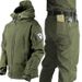 Men's Clothing Shark Skin Men's Tactical Softshell Windbreaker Set Waterproof Fleece Lined Jacket Mountaineering Training Uniform Abrasion Resistant_viptrois.com